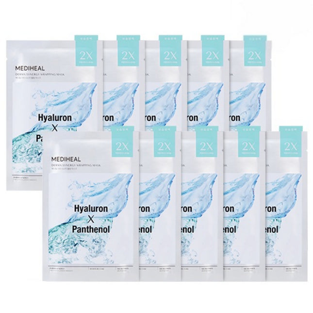MEDIHEAL  Derma Synergy Wrapping Mask Hydrating Barrier, 10ea, 1 Pack