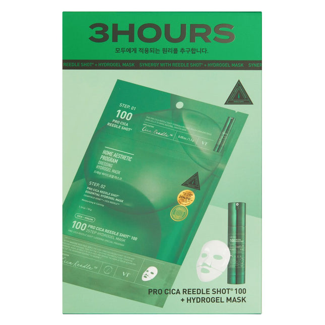 VT COSMETICS  Pro Cica Riddle Shot 100 2 Step Hydrogel Mask, 4 Count