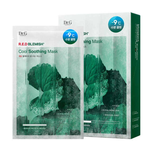 DR.G  Red Blemish Cool Soothing Mask 10ea 1pack