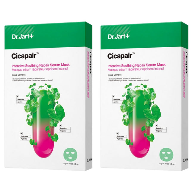 DR.JART+  Cicapair Intensive Soothing Repair Serum Mask 25g, 5 count, 2 pack