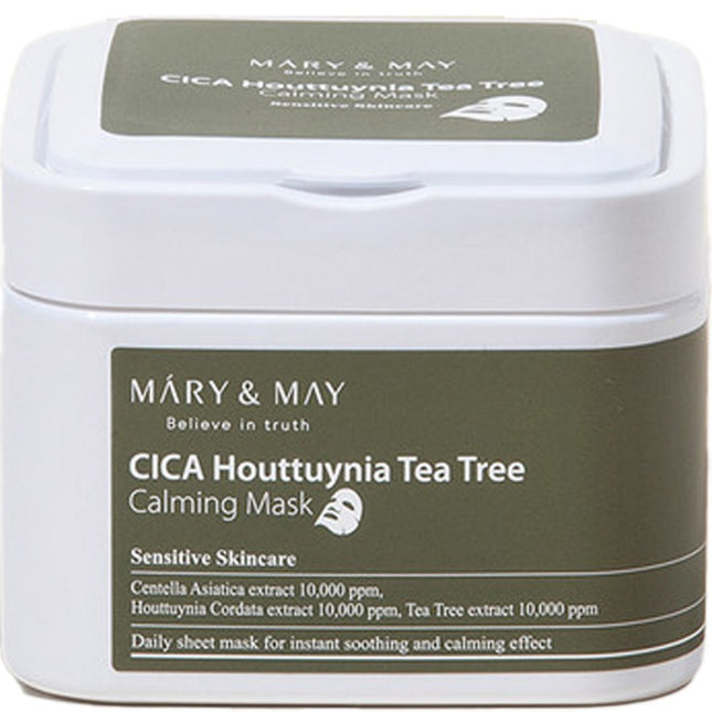 MARIENMAY  Cica Houttuynia Tea Tree Calming Sheet Mask 400g, 30 count