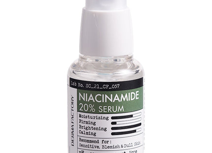 DERMAFACTORY Dermafactory Niacinamide 20% Serum, 30ml, 1 count
