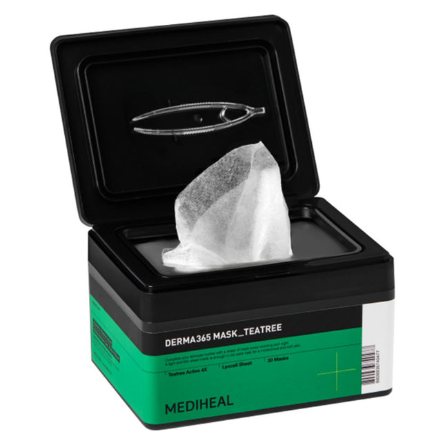 MEDIHEAL  Derma 365 Mask Tea Tree, 30 Count, 1 Pack
