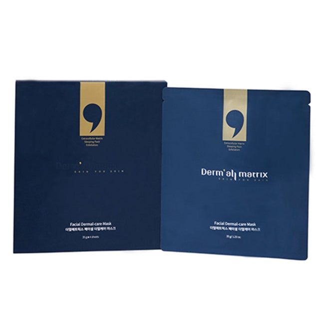 DERMAL-MATRIX  Facial Dermal Care Mask Pack, 4 Count, 1 Pack
