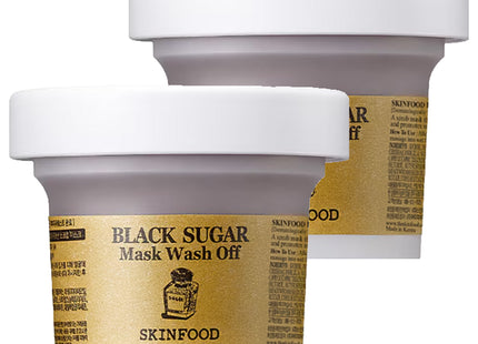 SKINFOOD  Black Sugar Mask Wash Off, 100g, Set of 2