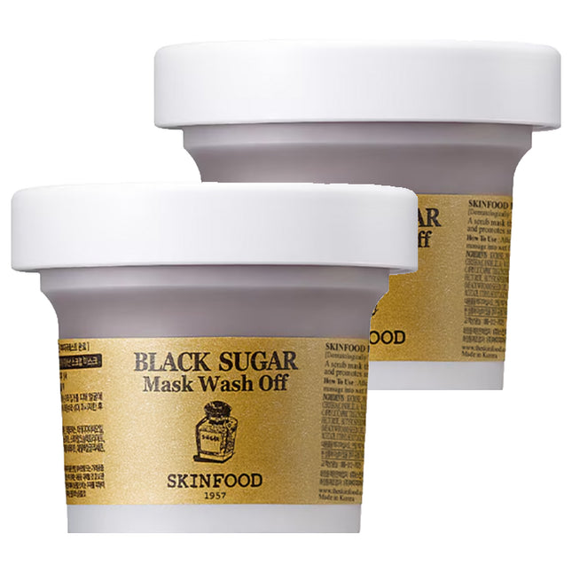 SKINFOOD  Black Sugar Mask Wash Off, 100g, Set of 2