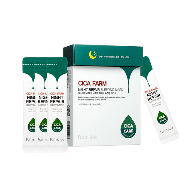FARM STAY CICA FARM NIGHT REPAIR SLEEPING MASK 4ML, 20PCS, 1PC
