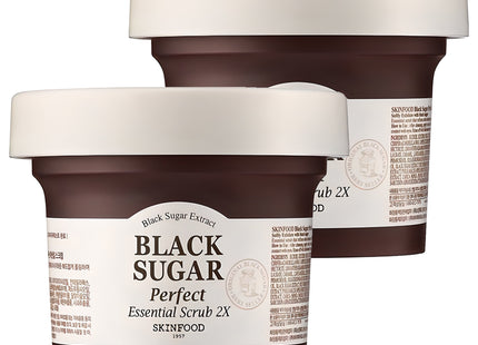 SKINFOOD  Black Sugar Perfect Essential Scrub 2X, 210g, Set of 2
