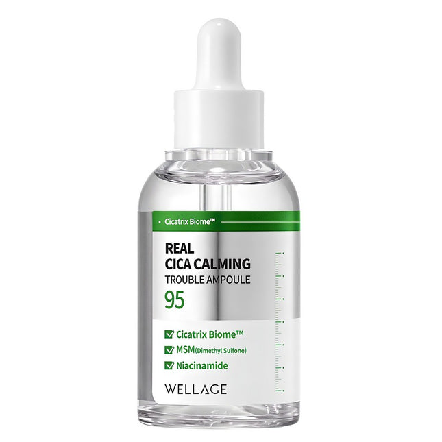 WELLAGE  Real Cica Calming 95 Trouble Ampoule, 50ml, 1 count