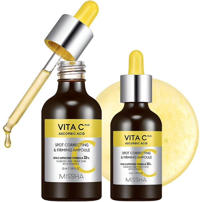 MISSHA  Vita C Plus Brightening Tightening Ampoule 20ml + 15ml, 1 Set
