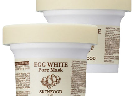 SKINFOOD  Egg White Pore Mask 1 Count, 2 Count