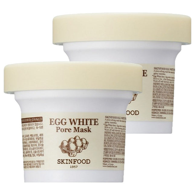 SKINFOOD  Egg White Pore Mask 1 Count, 2 Count