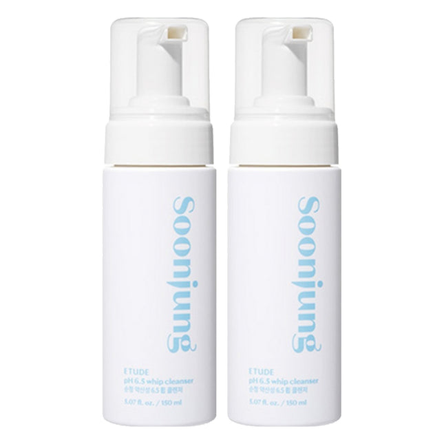 ETUDE HOUSE Etude House Soon Jung pH 6.5 Whipped Cleanser, 150ml, 2 Count