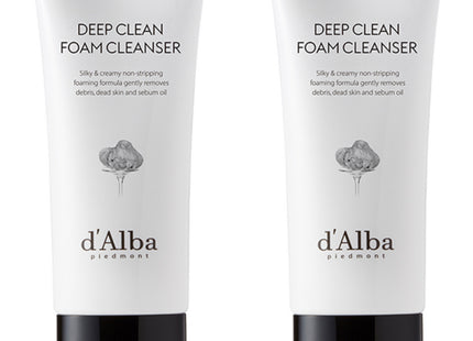 D'ALBA  White Truffle Deep Clean Foam Cleanser 80ml 2-Pack