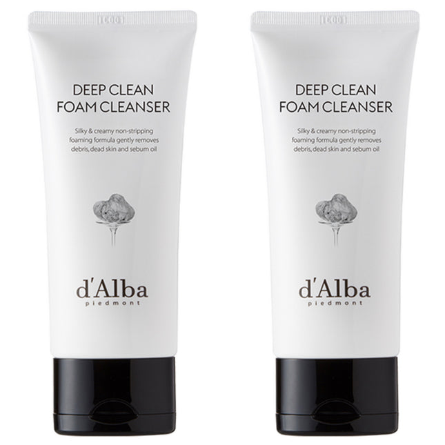 D'ALBA  White Truffle Deep Clean Foam Cleanser 80ml 2-Pack