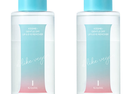 KISS ME  HEROINE MAKE GENTLE OFF LIP & EYE REMOVER, 300ML, 2 PACK