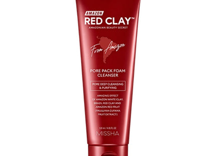 MISSHA  Amazon Red Clay Pore Pack Foam Cleanser 120ml 1 Count