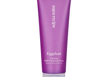 PAPA RECIPE  Eggplant Clearing Mild Cleansing Foam 120ml 1 pack