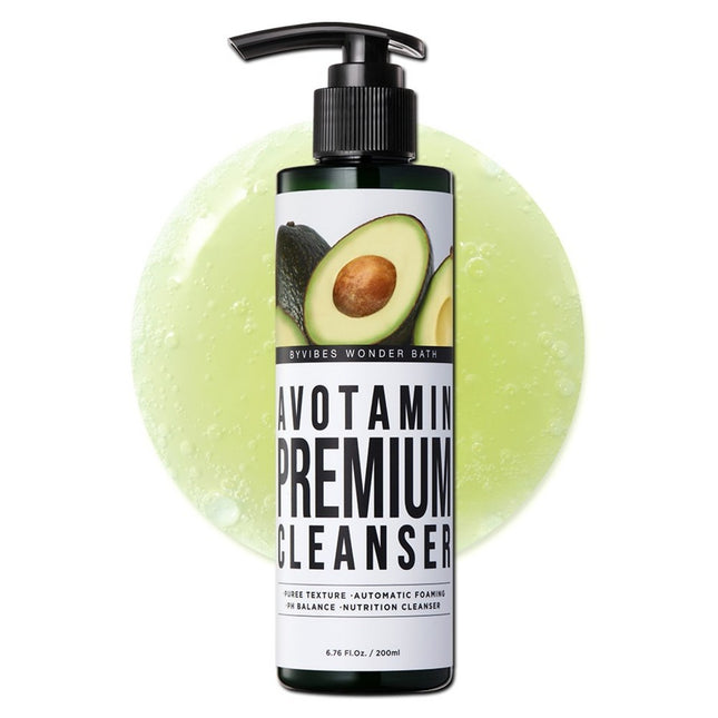 WONDERBATH  Vegitox Avotamin Gentle pH Bubble Cleanser, 200ml, 1 Count