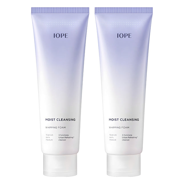 IOPE  MOIST CLEANSING WHIPPING FOAM 180ML 2PACK