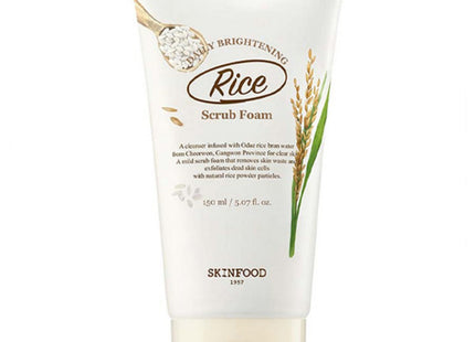 SKINFOOD  Rice Daily Brightening Scrub Foam 150ml 1ea