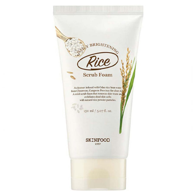 SKINFOOD  Rice Daily Brightening Scrub Foam 150ml 1ea