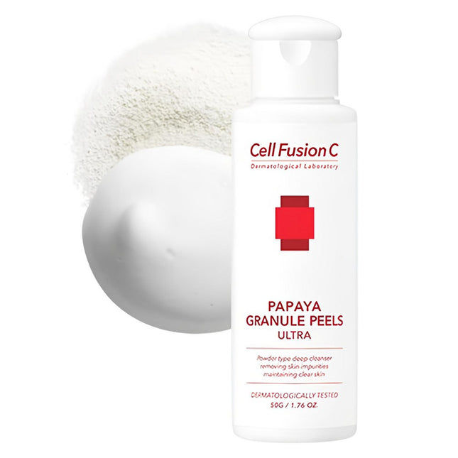 CELL FUSION C  Papaya Granule Peeling Ultra Cleansing Powder 50g 1 Count