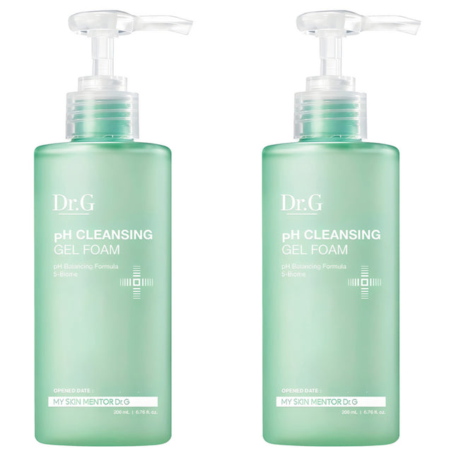 DR.G  pH Balanced Cleansing Gel Foam 200ml 2 Count