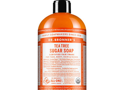 DR. BRONNER'S  Organic Tea Tree Sugar Soap, 360ml, 1 Unit