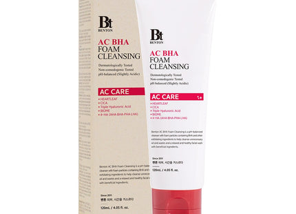 BENTON Benton AC BHA Foam Cleansing, 120ml, 1 count