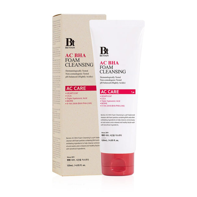 BENTON Benton AC BHA Foam Cleansing, 120ml, 1 count