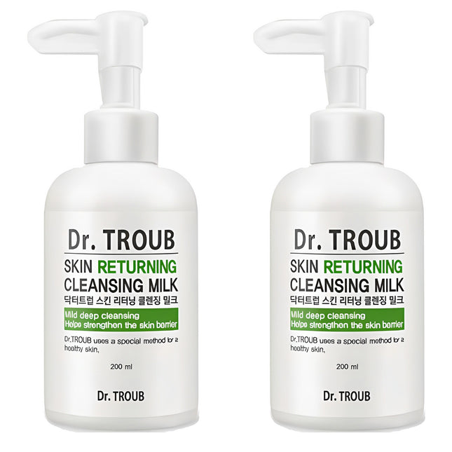 SIEROAL  Dr.trouble Skin Returning Cleansing Milk, 200ml, 2 Count