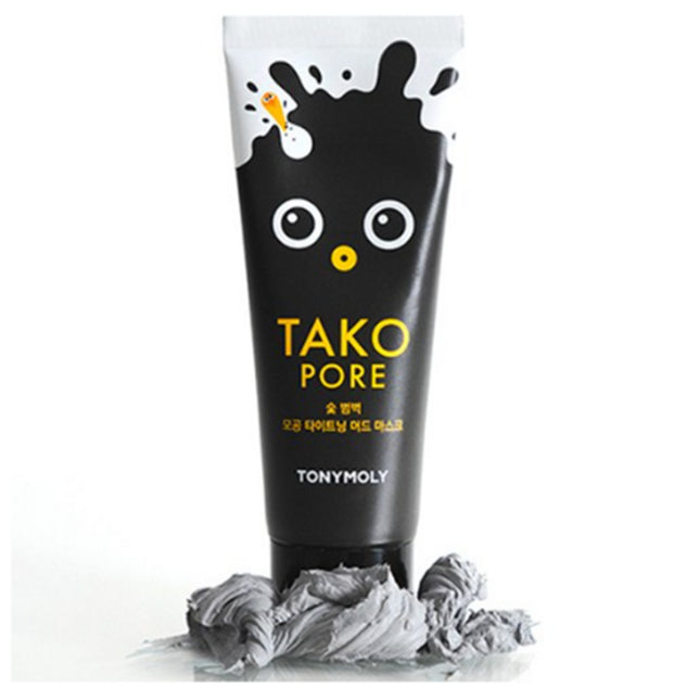 TONYMOLY Tonymoly Tako Pore Charcoal Black Head Tightening Mud Mask, 1 Count, 2 Pack