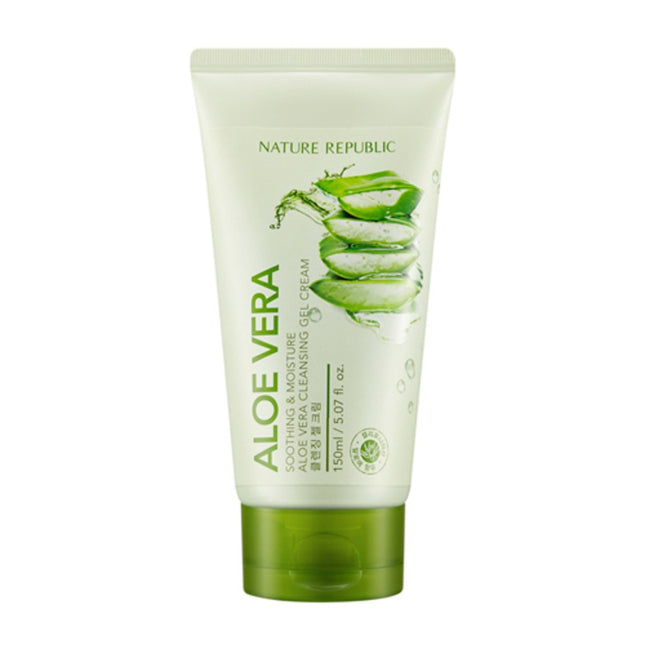 NATURE REPUBLIC  Soothing & Moisture Aloe Vera Cleansing Gel Cream 150ml 1 Count