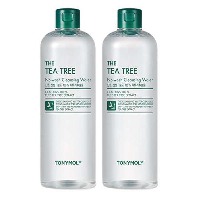 TONYMOLY  No-Wash Tea Tree Cleansing Water 500ml 2 Pack