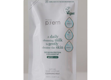 MAKE:PREM  Safe Me Relief Moisture Cleansing Milk Refill 100ml, 2 Count