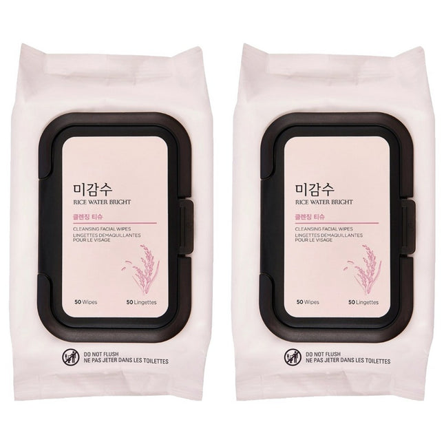 THE FACE SHOP  Myeonghan Miin Deep Pore Cleansing Wipes, 50 Count, 2 Pack