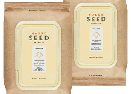 THE FACE SHOP  Mango Seed Silk Moisturizing Soft Cleansing Tissue, 50 Count, 2 Pack
