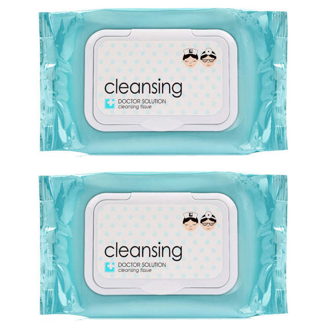 CAREZONE  Doctor Solution Cleansing Tissue, 60 Count, 2 Pack