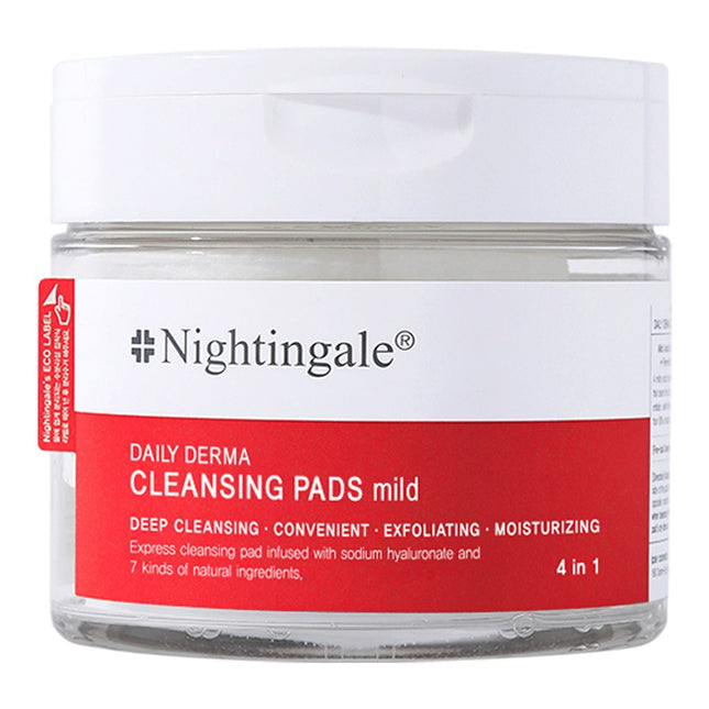 NIGHTINGALE  Daily Derma Cleansing Pad Mild, 70 Count, 1 Pack