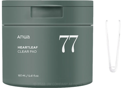 ANUA Anua Heartleaf 77 Clear Pad 70 Count + Tweezer Set
