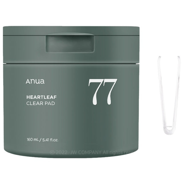 ANUA Anua Heartleaf 77 Clear Pad 70 Count + Tweezer Set
