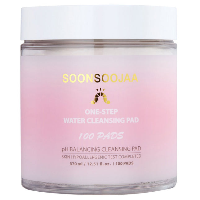 PURE SELF ESSENCE  One Step Water Cleansing Pad 370ml, 100 Count, 1 Pack