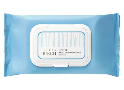 SENITE KOREA Senite Happy Birch Cleansing Tissue, 80 Count, 1 Pack