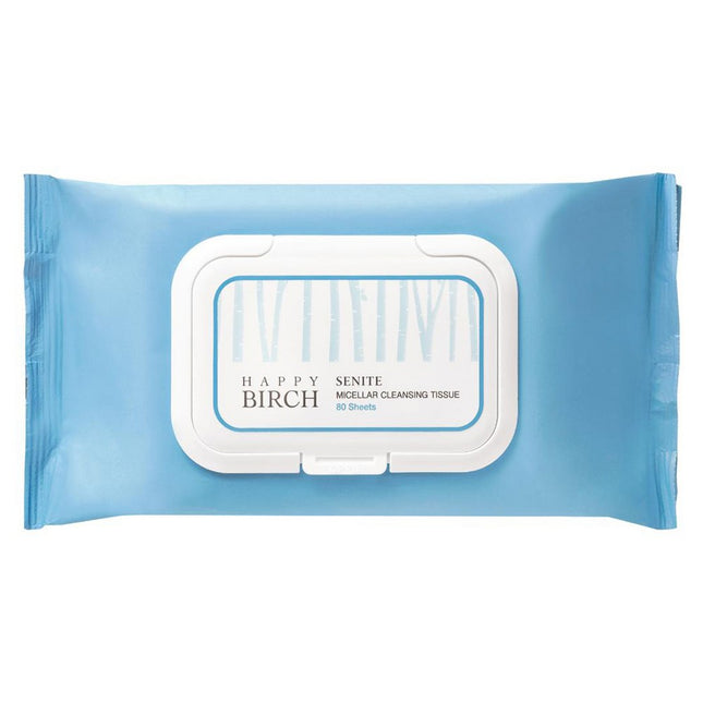 SENITE KOREA Senite Happy Birch Cleansing Tissue, 80 Count, 1 Pack