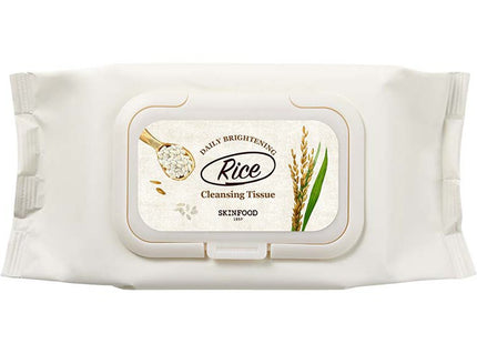 SKINFOOD Rice Daily Brightening Cleansing Tissues, 80 Count, 1 Pack