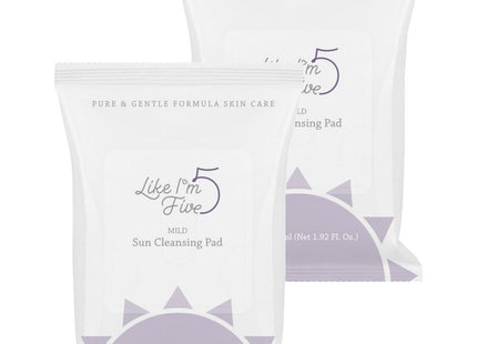 LİKELIMEFIVE  Mild Sun Cleansing Pad 30 count 2 pack