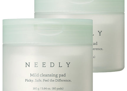 NEEDLY  Mild Cleansing Pad 160g, 60 Pads, 2 Pack