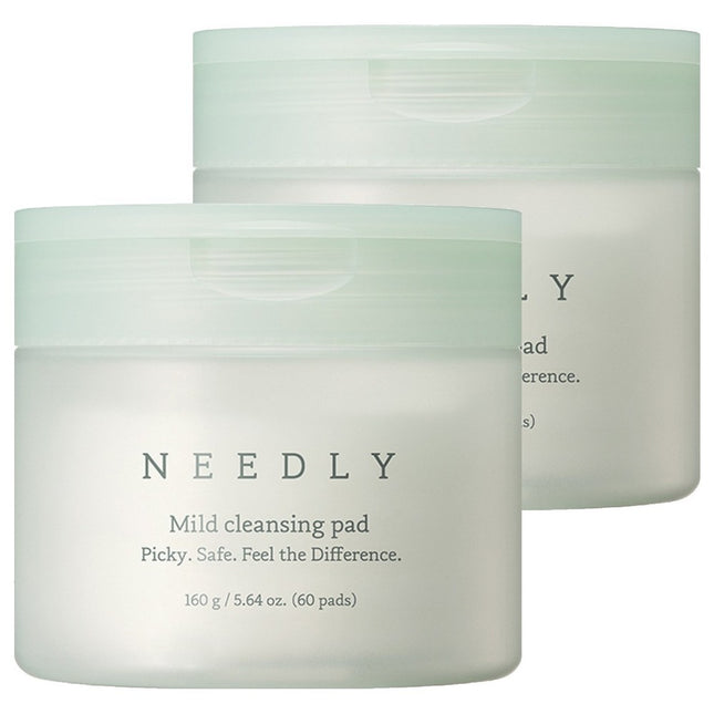 NEEDLY  Mild Cleansing Pad 160g, 60 Pads, 2 Pack