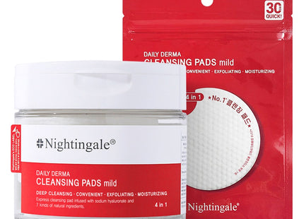 NIGHTINGALE  Daily Derma Cleansing Pad Mild 70+10 Count, 1 Pack, 1 Item